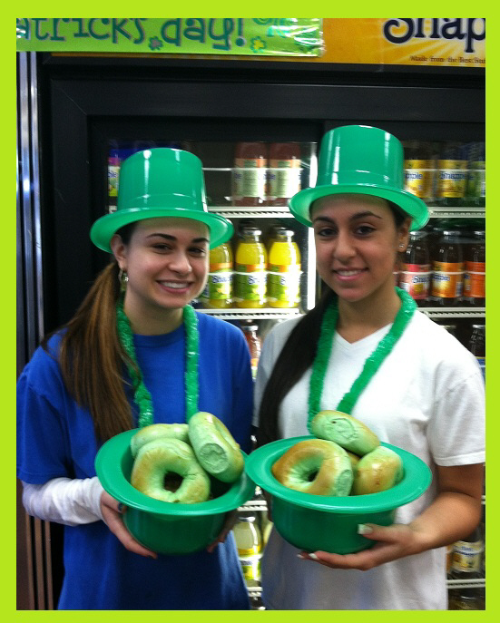 Green Bagels, St. Patrick's Day Green Bagels