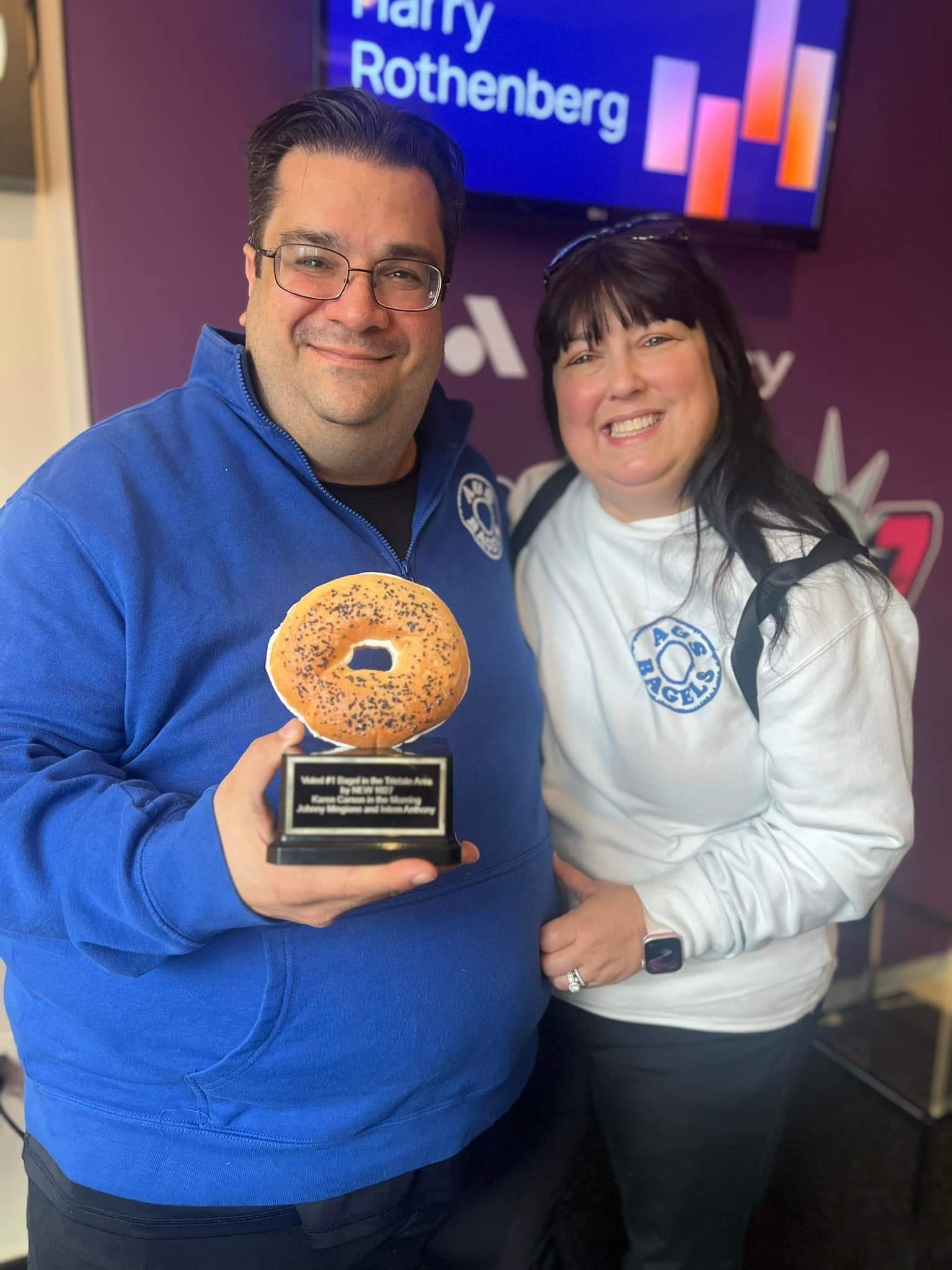 Greg and Amy with Trophy